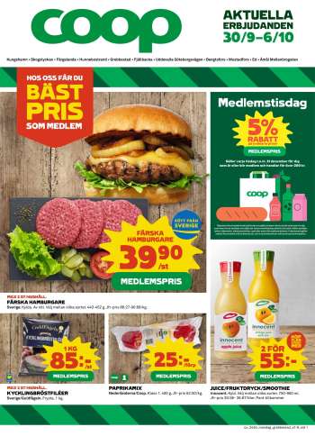 Coop reklamblad - 30/9 2024 - 6/10 2024.