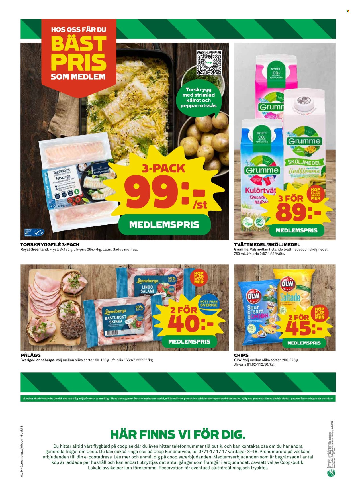 Coop reklamblad - 30/9 2024 - 6/10 2024. Sida 8