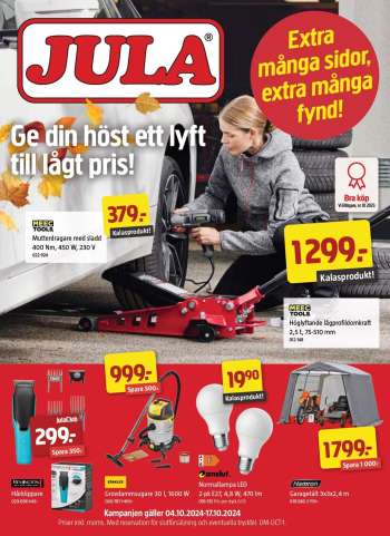 Jula reklamblad - 4/10 2024 - 17/10 2024.