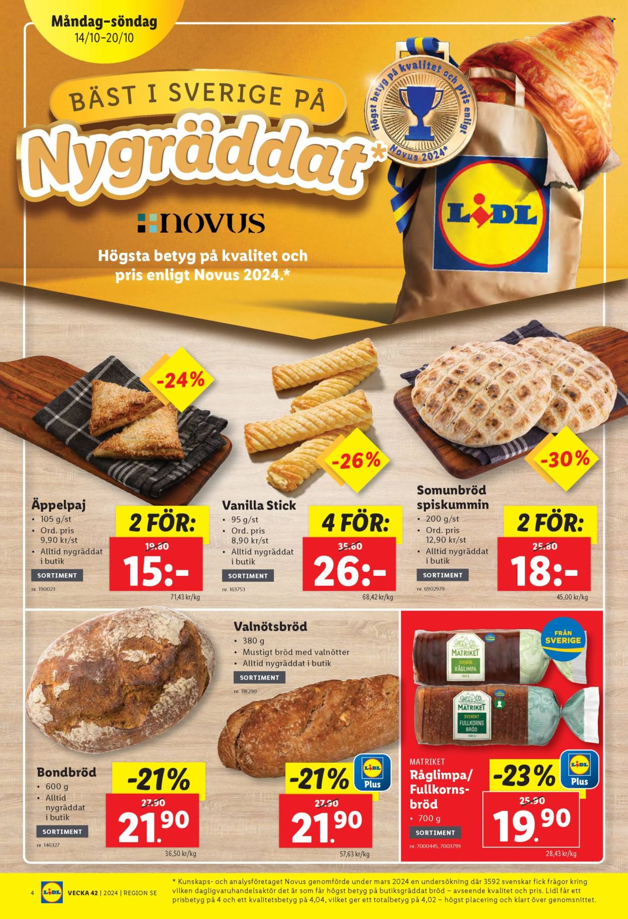 Lidl reklamblad - 14/10 2024 - 20/10 2024. Sida 4