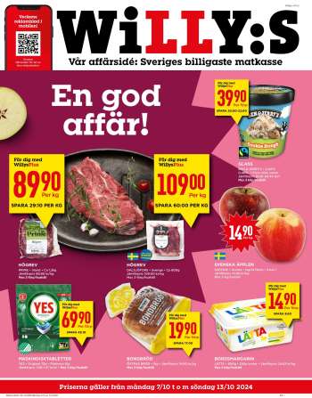 Willys reklamblad - 7/10 2024 - 13/10 2024.