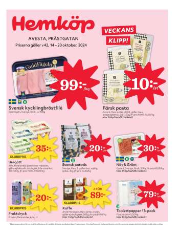 Hemköp reklamblad - 14/10 2024 - 20/10 2024.