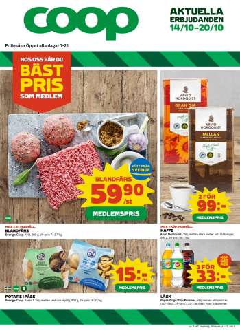 Coop Konsum reklamblad - 14/10 2024 - 20/10 2024.
