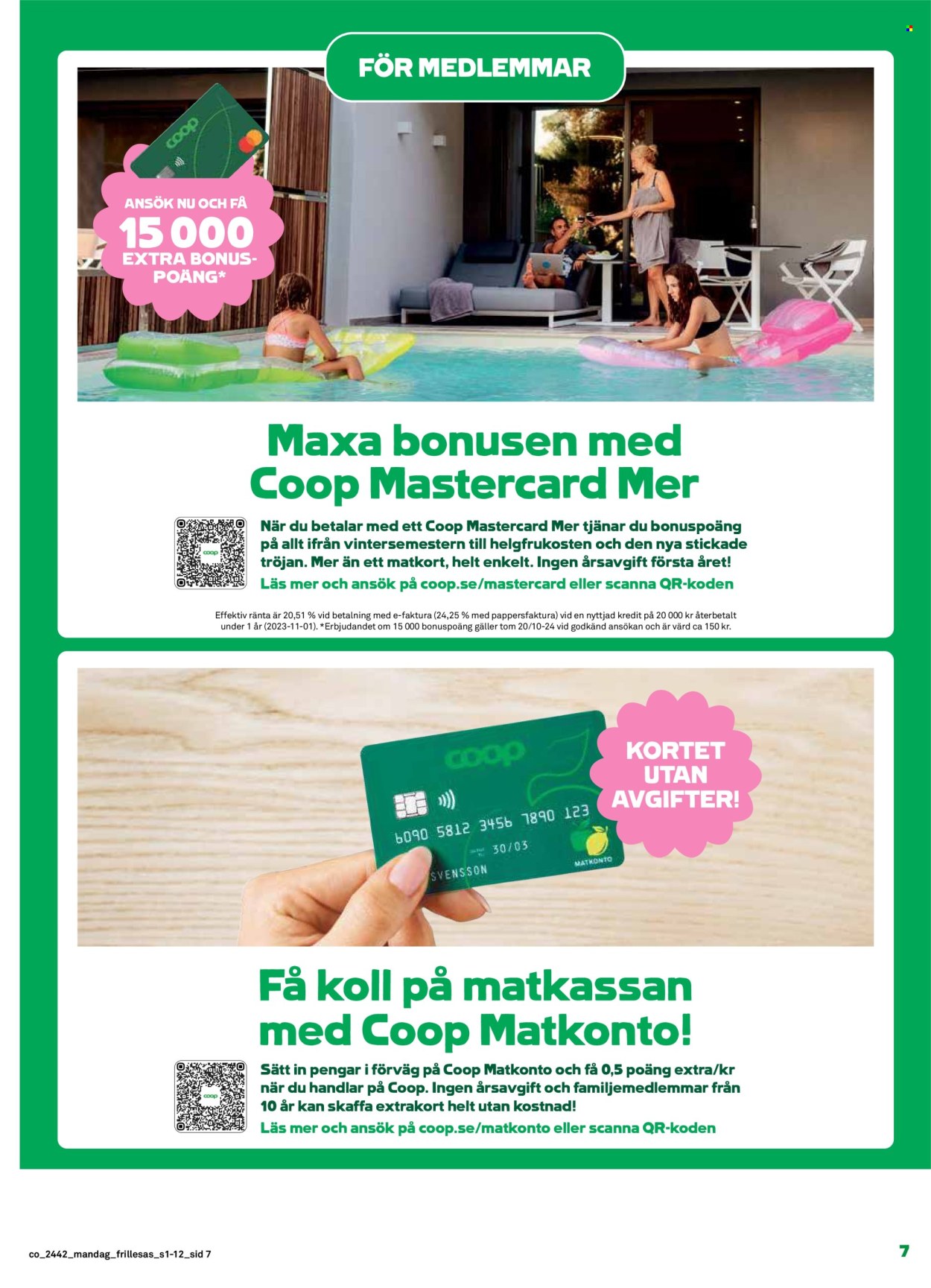 Coop Konsum reklamblad - 14/10 2024 - 20/10 2024. Sida 7