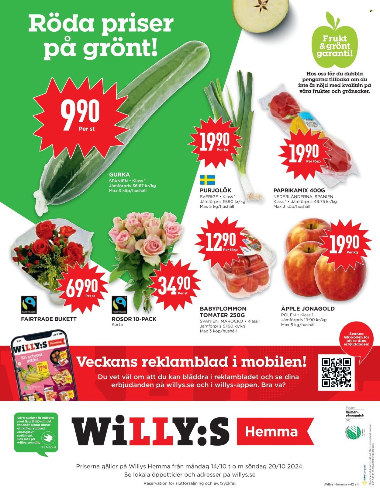 Willys reklamblad - 14/10 2024 - 20/10 2024. Sida 4