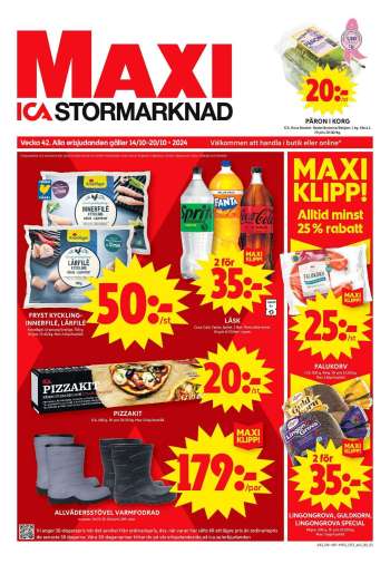 ICA reklamblad - 14/10 2024 - 20/10 2024.