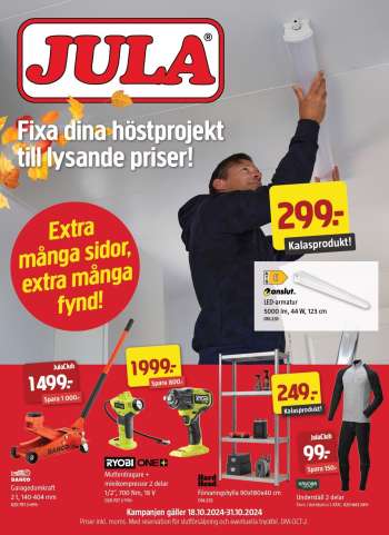 Jula reklamblad - 18/10 2024 - 31/10 2024.