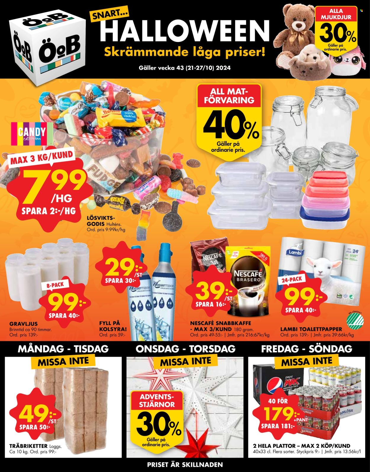 ÖoB reklamblad - 21/10 2024 - 27/10 2024. Sida 1
