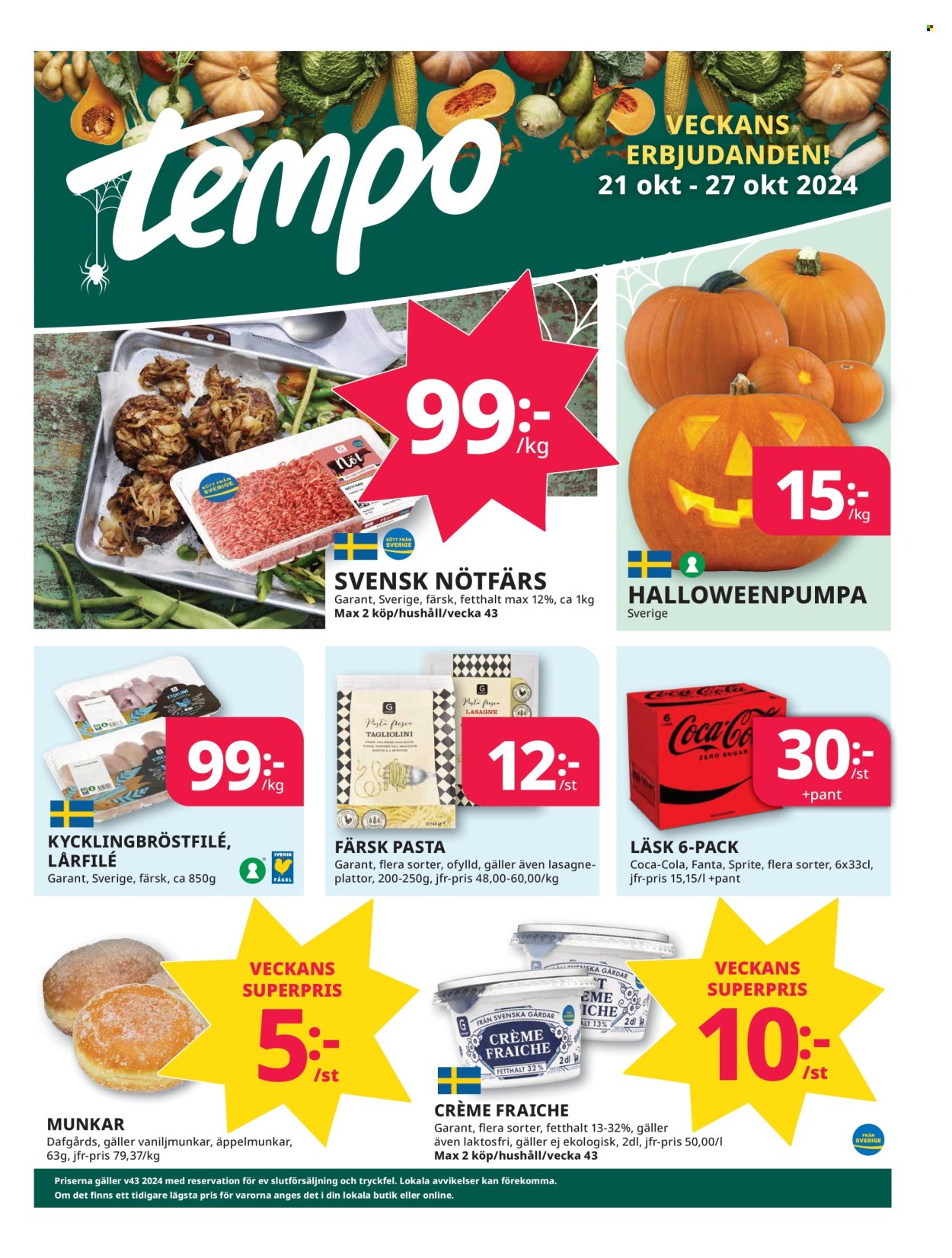 Tempo reklamblad - 21/10 2024 - 27/10 2024. Sida 1