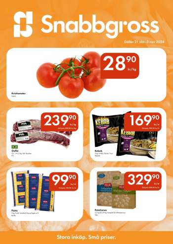Snabbgross reklamblad - 21/10 2024 - 3/11 2024.