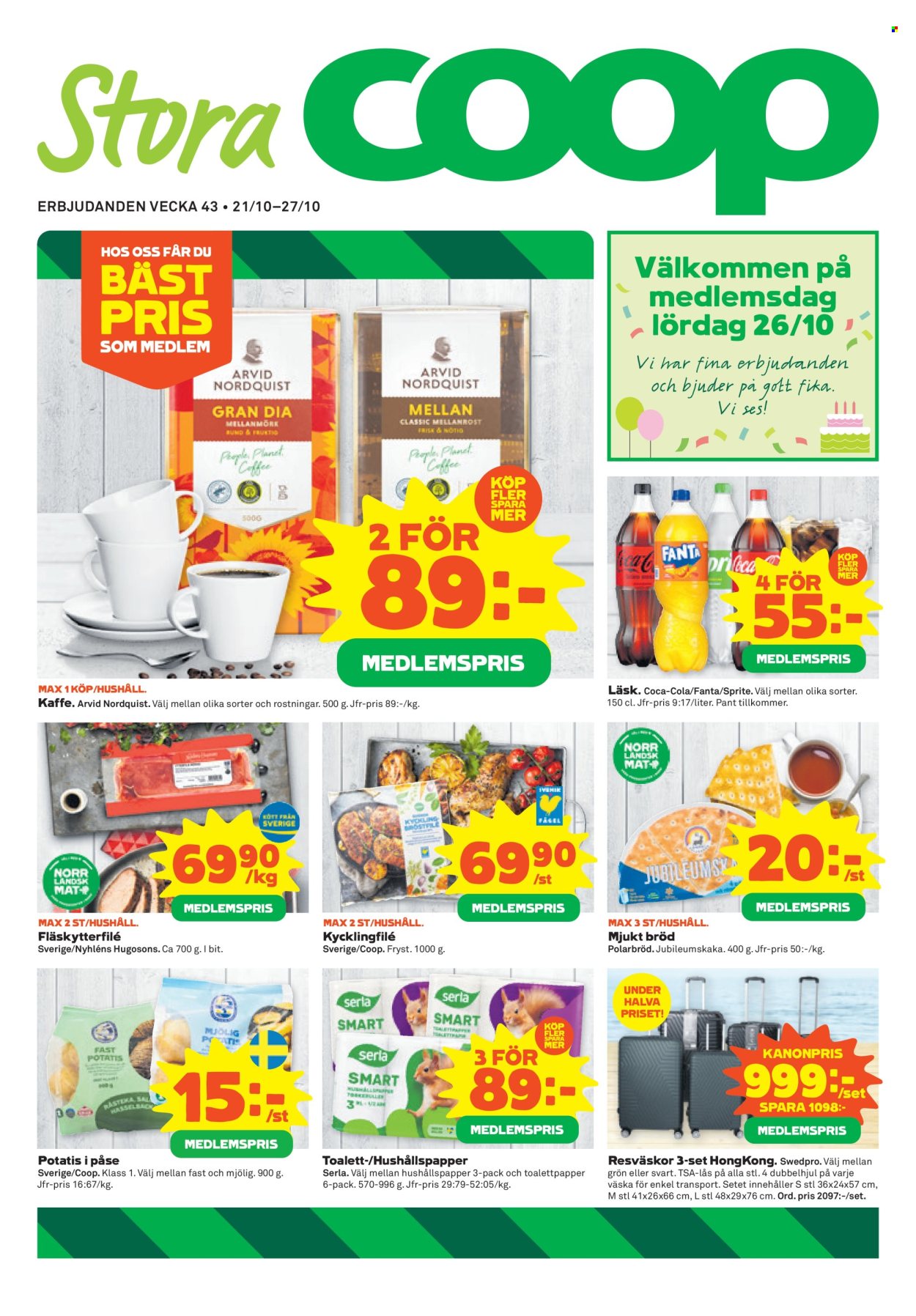 Stora Coop reklamblad - 21/10 2024 - 27/10 2024. Sida 1