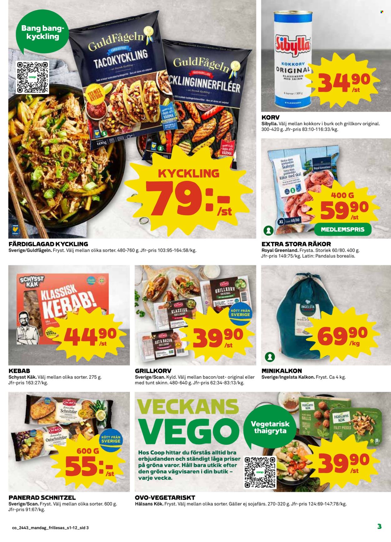 Coop Konsum reklamblad - 21/10 2024 - 27/10 2024. Sida 3
