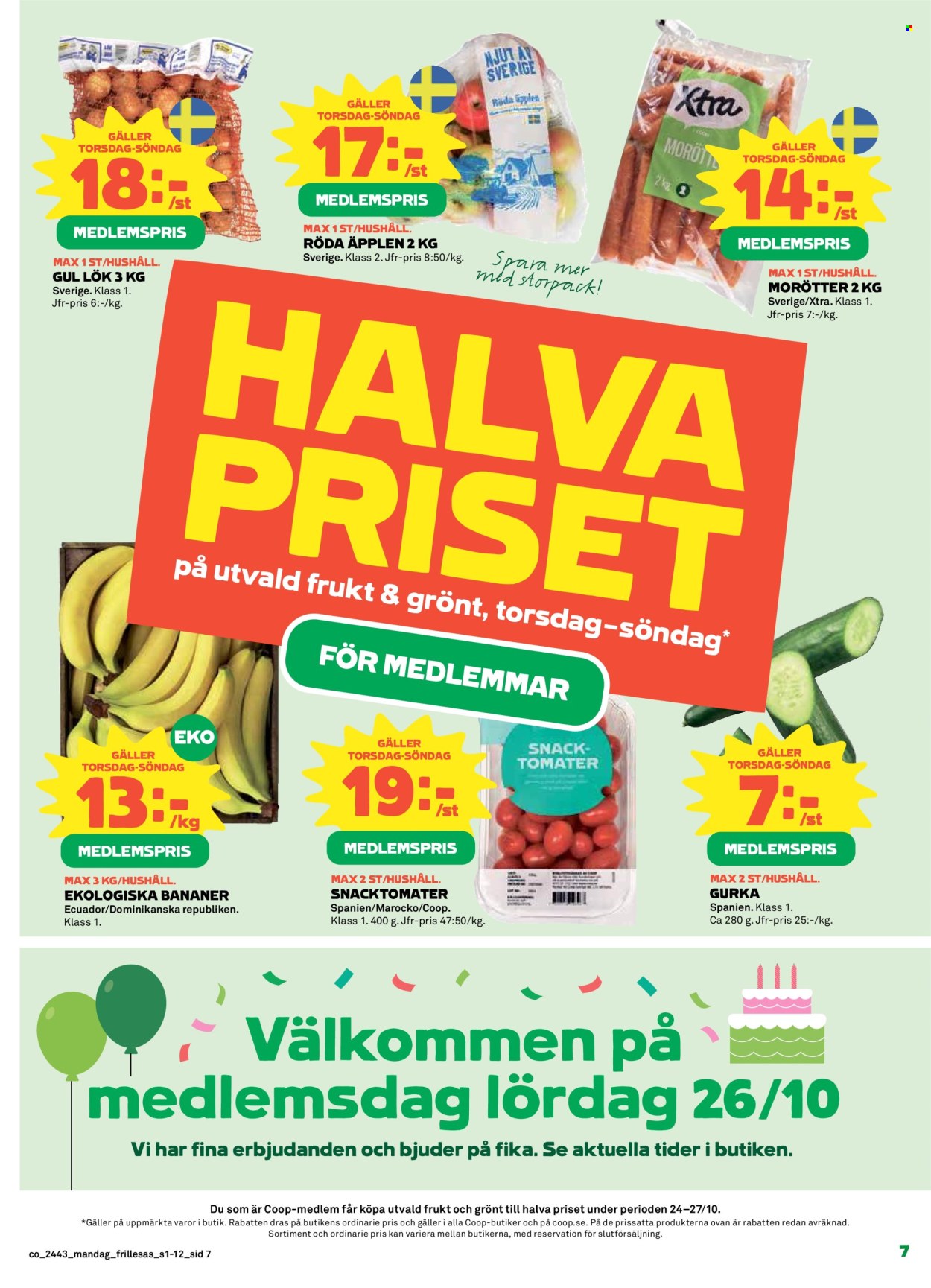 Coop Konsum reklamblad - 21/10 2024 - 27/10 2024. Sida 7