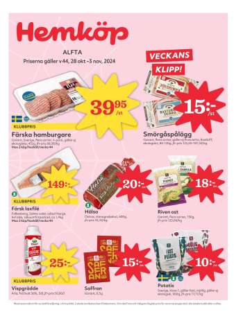 Hemköp reklamblad - 28/10 2024 - 3/11 2024.