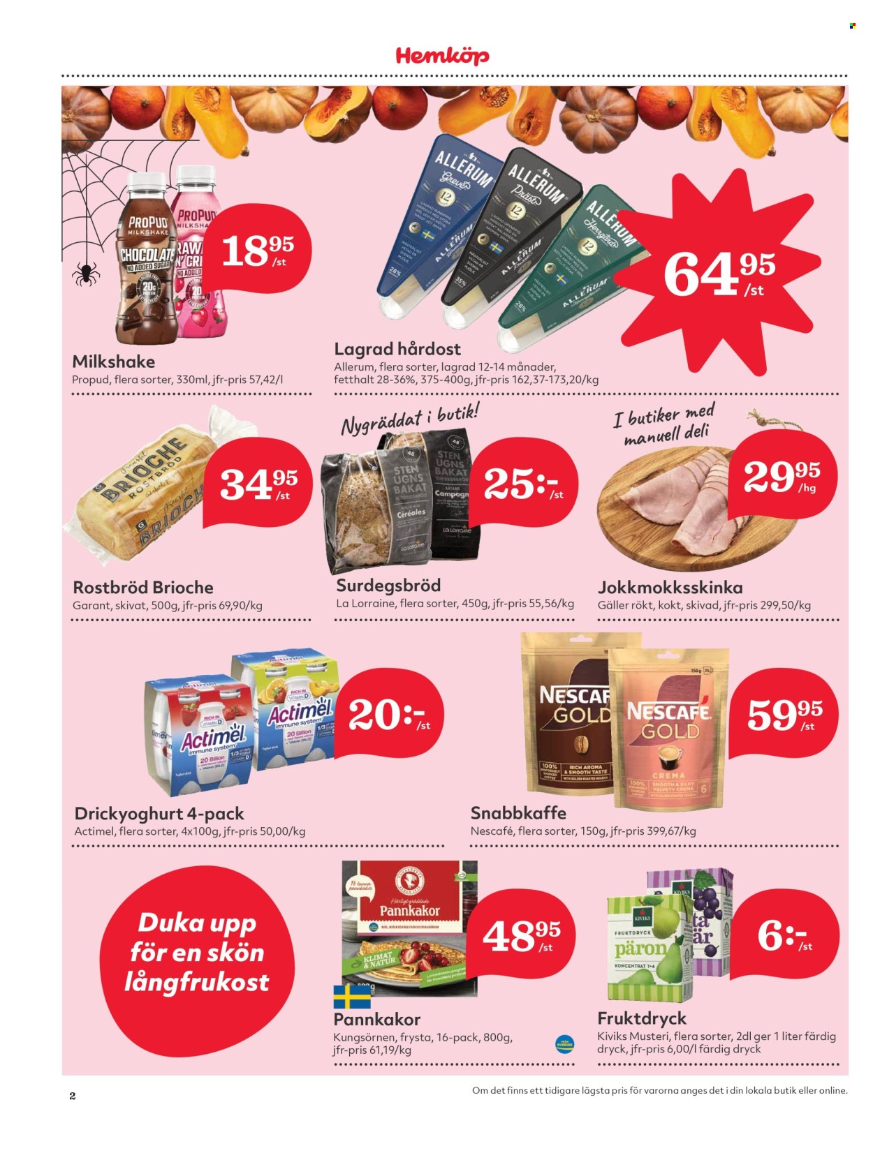 Hemköp reklamblad - 28/10 2024 - 3/11 2024. Sida 2