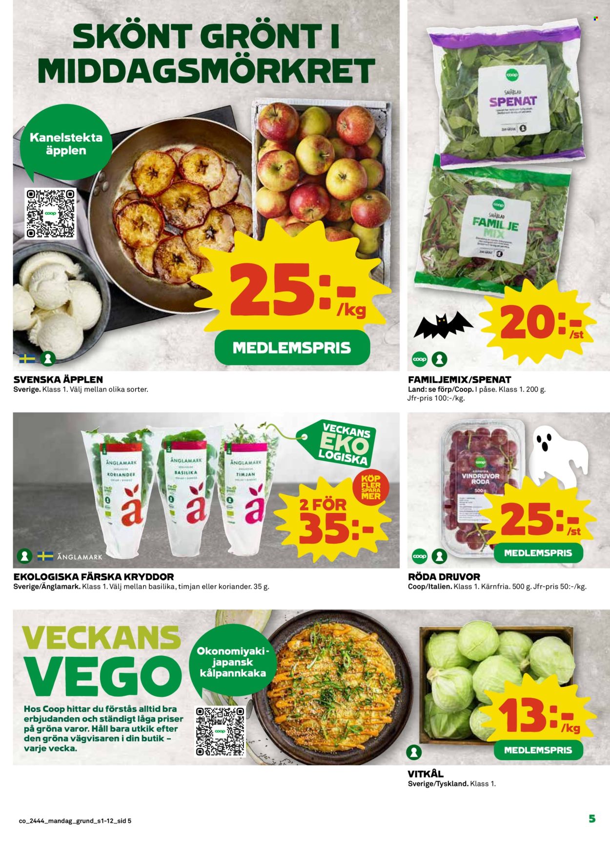 Coop reklamblad - 28/10 2024 - 3/11 2024. Sida 5