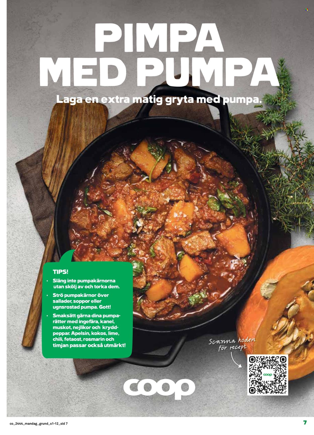 Coop reklamblad - 28/10 2024 - 3/11 2024. Sida 7