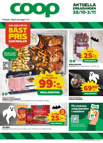 Coop Konsum reklamblad - 28/10 2024 - 3/11 2024.