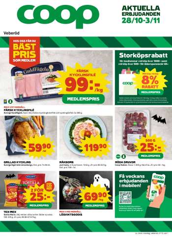 Coop reklamblad - 28/10 2024 - 3/11 2024.