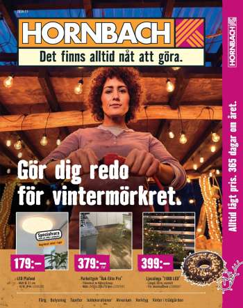 Hornbach reklamblad - 31/10 2024 - 23/11 2024.