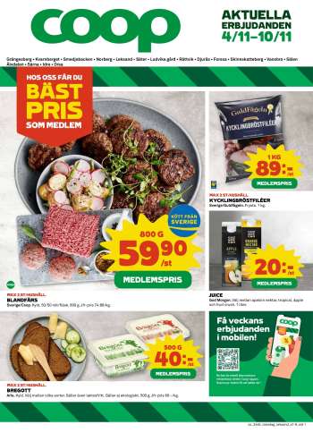 Coop reklamblad - 4/11 2024 - 10/11 2024.