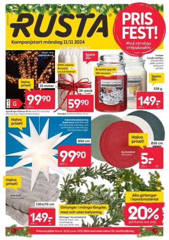 Rusta reklamblad - 11/11 2024 - 17/11 2024.