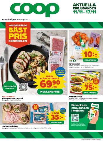 Coop Konsum reklamblad - 11/11 2024 - 17/11 2024.
