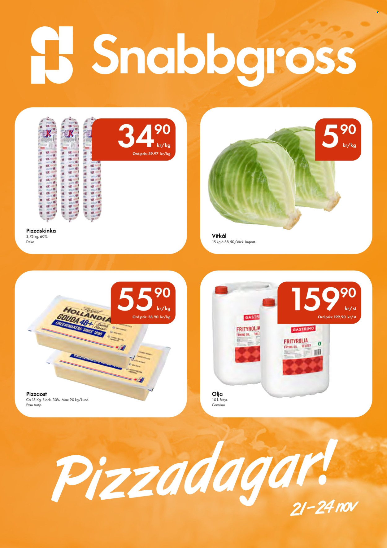 Snabbgross reklamblad - 21/11 2024 - 24/11 2024. Sida 1