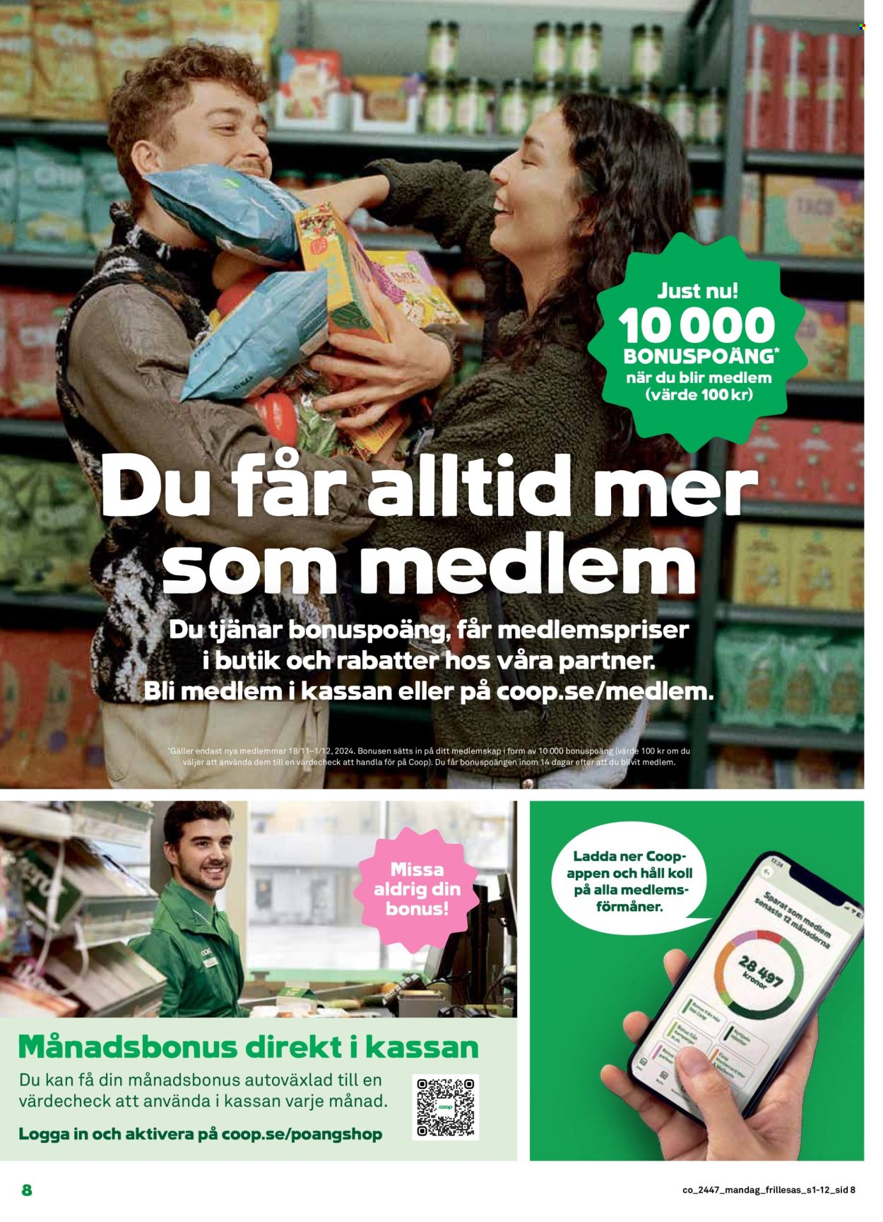 Coop Konsum reklamblad - 18/11 2024 - 24/11 2024. Sida 8