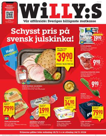 Willys reklamblad - 18/11 2024 - 24/11 2024.