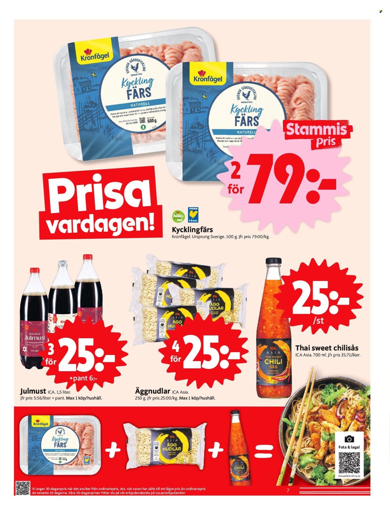 ICA reklamblad - 18/11 2024 - 24/11 2024. Sida 7