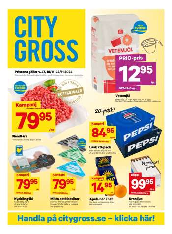 City Gross reklamblad - 18/11 2024 - 24/11 2024.