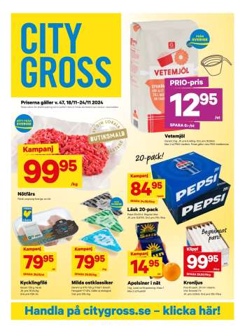 City Gross reklamblad - 18/11 2024 - 24/11 2024.