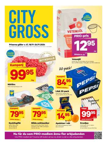 City Gross reklamblad - 18/11 2024 - 24/11 2024.