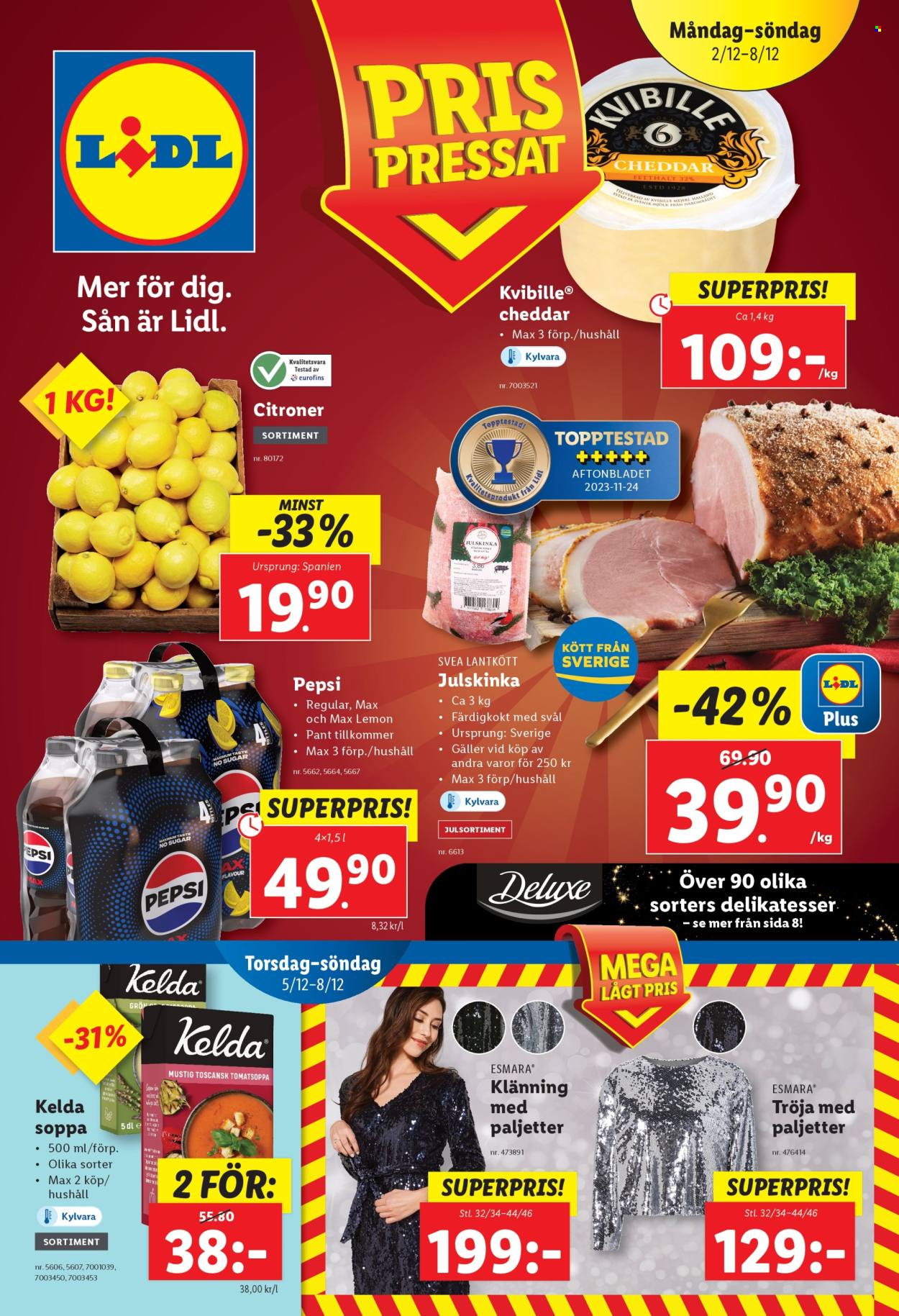Lidl reklamblad - 2/12 2024 - 8/12 2024. Sida 1