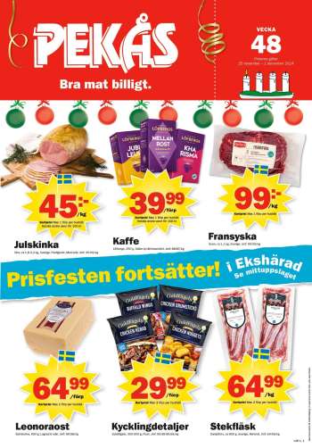 Pekås reklamblad - 25/11 2024 - 1/12 2024.