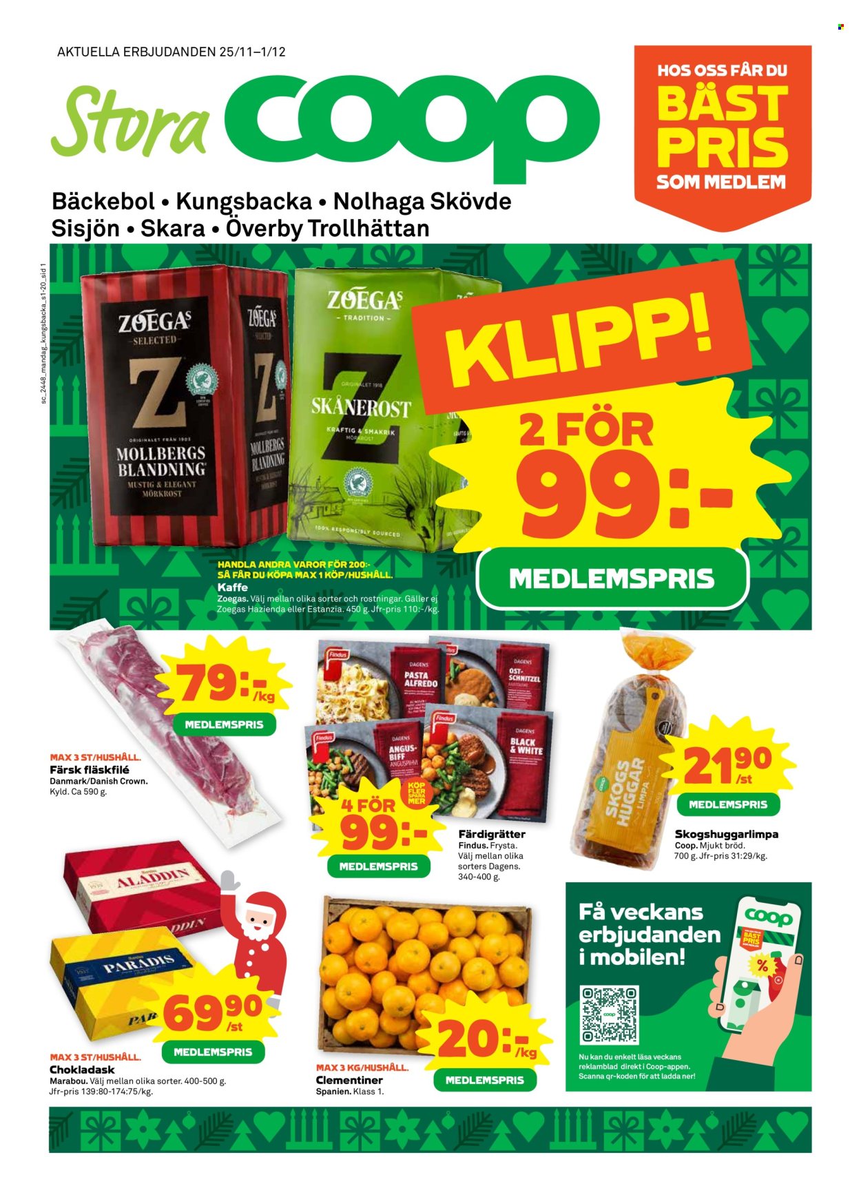 Stora Coop reklamblad - 25/11 2024 - 1/12 2024. Sida 1
