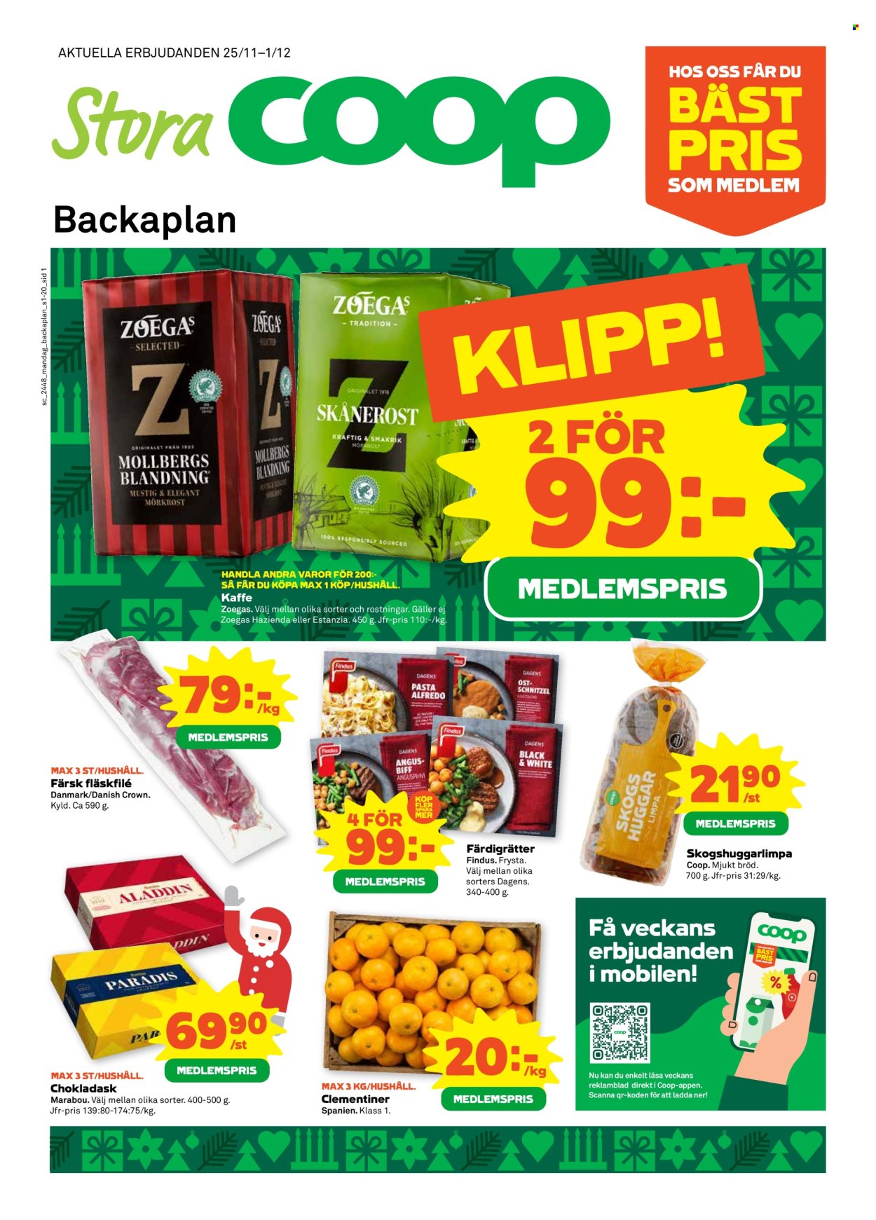 Stora Coop reklamblad - 25/11 2024 - 1/12 2024. Sida 1