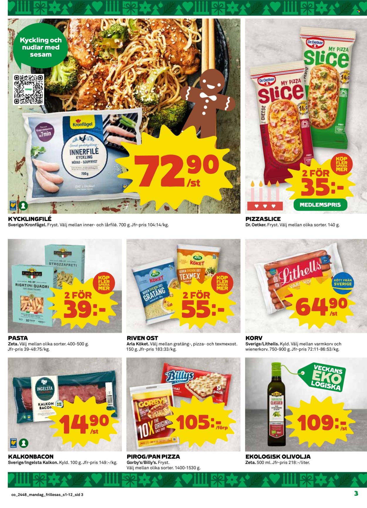 Coop Konsum reklamblad - 25/11 2024 - 1/12 2024. Sida 3