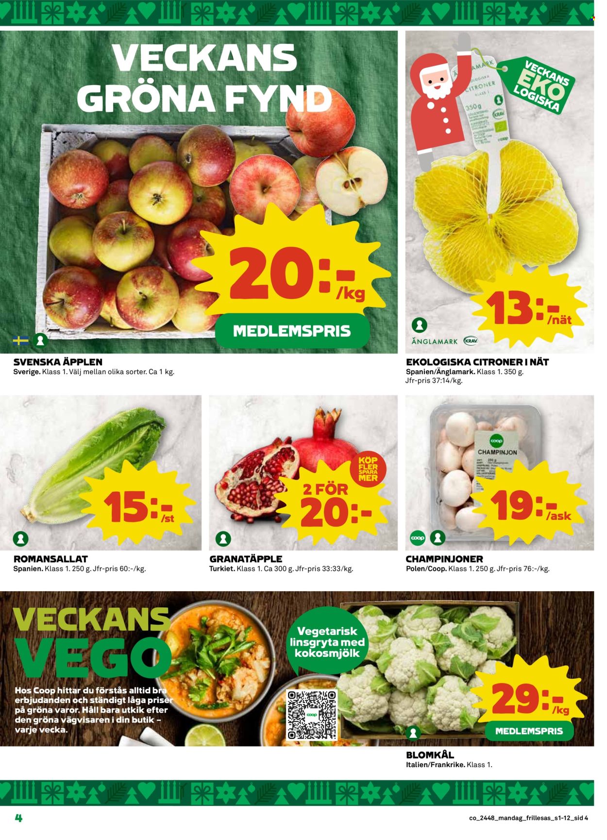 Coop Konsum reklamblad - 25/11 2024 - 1/12 2024. Sida 4