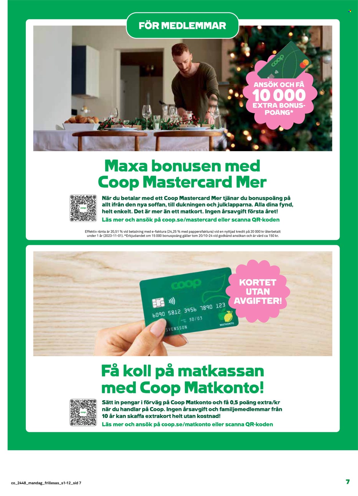 Coop Konsum reklamblad - 25/11 2024 - 1/12 2024. Sida 7