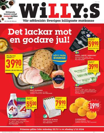 Willys reklamblad - 25/11 2024 - 1/12 2024.