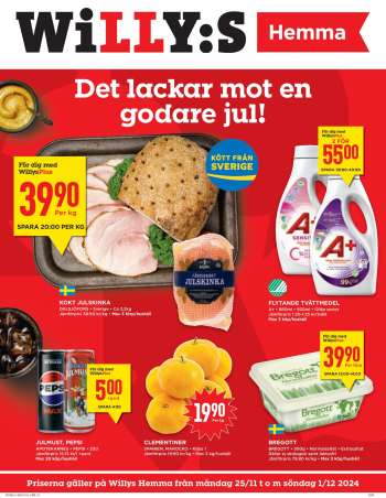 Willys reklamblad - 25/11 2024 - 1/12 2024.