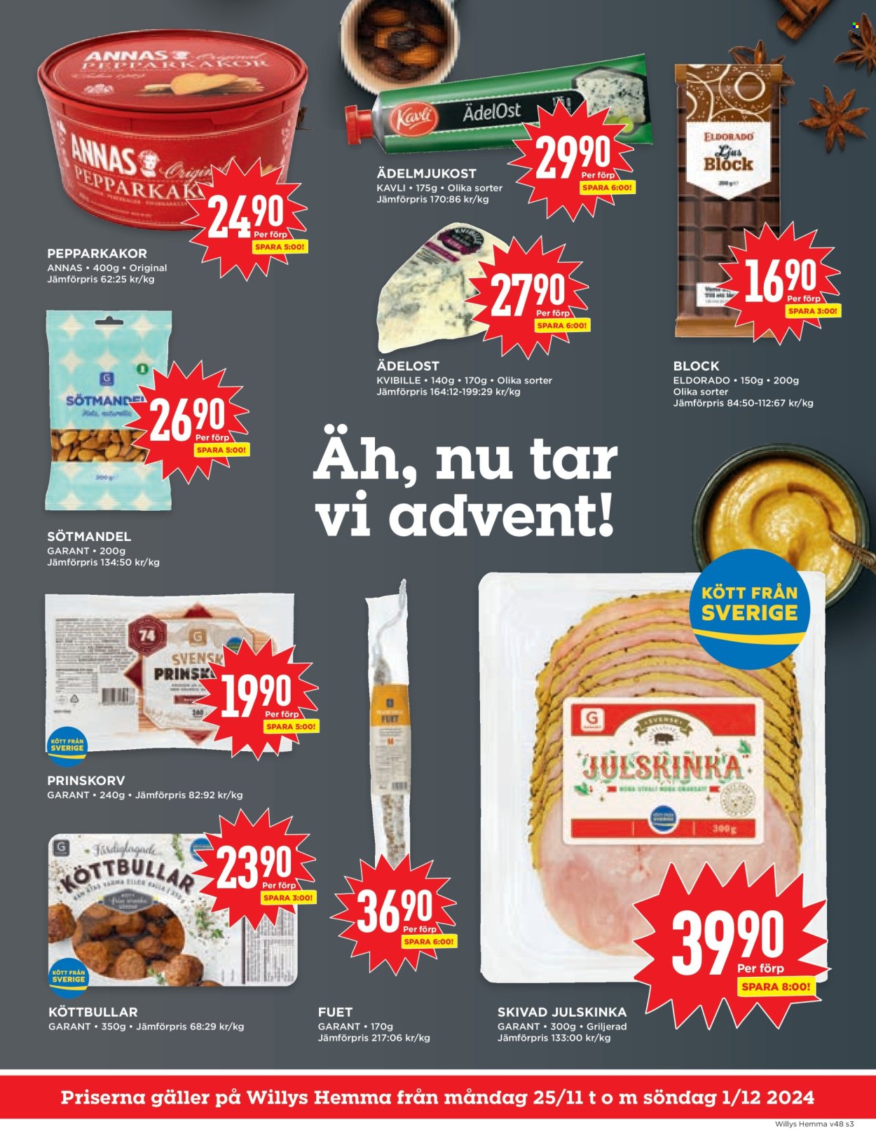 Willys reklamblad - 25/11 2024 - 1/12 2024. Sida 3