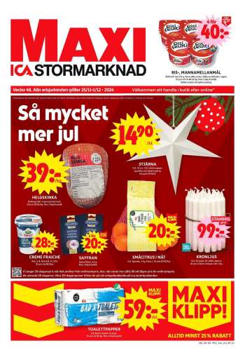 ICA reklamblad - 25/11 2024 - 1/12 2024.