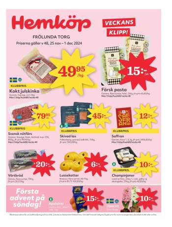 Hemköp reklamblad - 25/11 2024 - 1/12 2024.