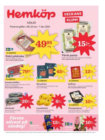 Hemköp reklamblad - 25/11 2024 - 1/12 2024.