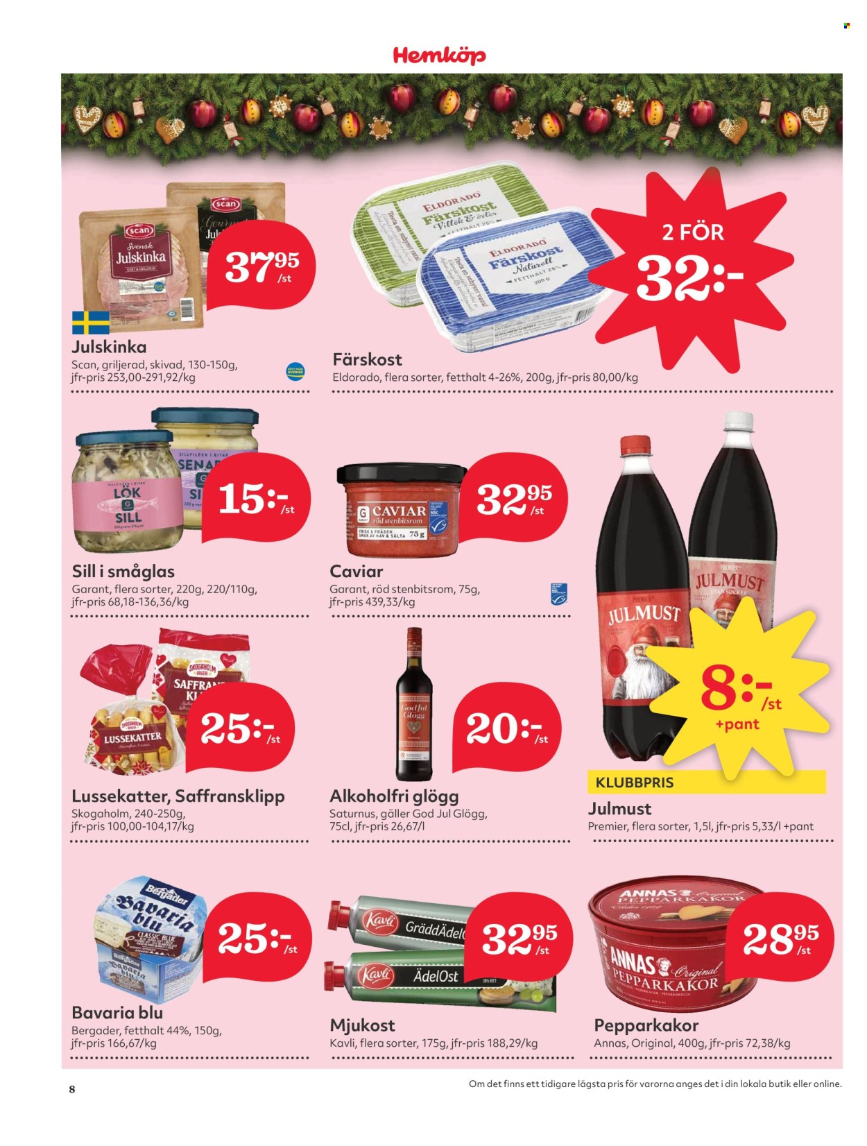 Hemköp reklamblad - 25/11 2024 - 1/12 2024. Sida 8