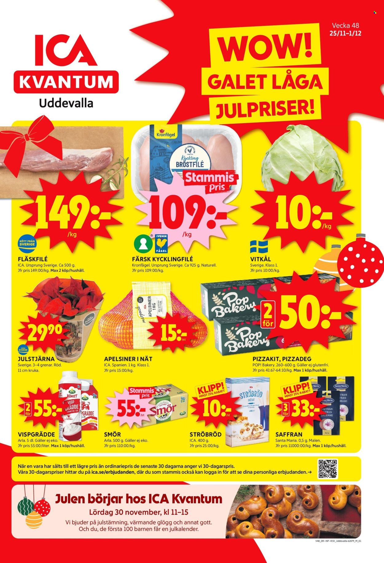 ICA reklamblad - 25/11 2024 - 1/12 2024. Sida 1