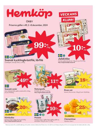 Hemköp reklamblad - 2/12 2024 - 8/12 2024.